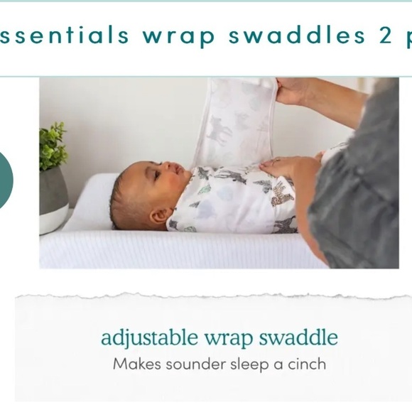 Aden + Anais Gender Neutral Swaddle Bundle (2) Soft easy baby sleep blanket 0-3 - Picture 2 of 15